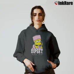 Women’s Killa Bart Dipset Camron Diplomats Simpsons Parody Cozy Hoodie in charcoal | Warm, Structured, Stylish