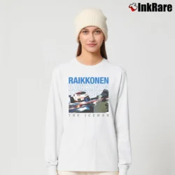 Women’s kimi raikkonen the iceman for Formula 1 Fans Long-Sleeve Top in white | Sleek, Versatile, All-Season