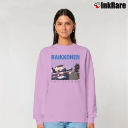 Women’s kimi raikkonen the iceman for Formula 1 Fans Relaxed Sweatshirt in light pink | Soft, Laid-Back Vibe