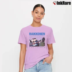 Women’s kimi raikkonen the iceman for Formula 1 Fans Signature T-Shirt in light pink | Soft, Flattering Fit