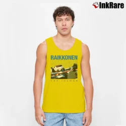 Men’s kimi raikkonen the iceman for Formula 1 Fans Tank Top in yellow | Breathable, Active-Friendly Design