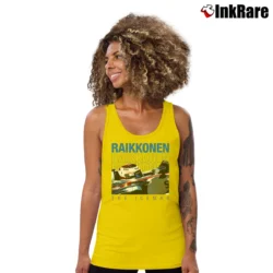 Women’s kimi raikkonen the iceman for Formula 1 Fans Tank Top in yellow | Lightweight, Movement-Friendly