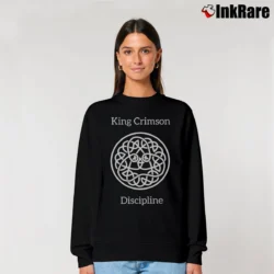 Women’s King Crimson Discipline Relaxed Sweatshirt in black | Soft, Laid-Back Vibe