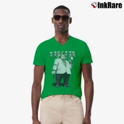 Men’s Kingpin Marvel Comics Midnight Graphic V-Neck Tee in irish green | Sharp, Breathable, Everyday Staple