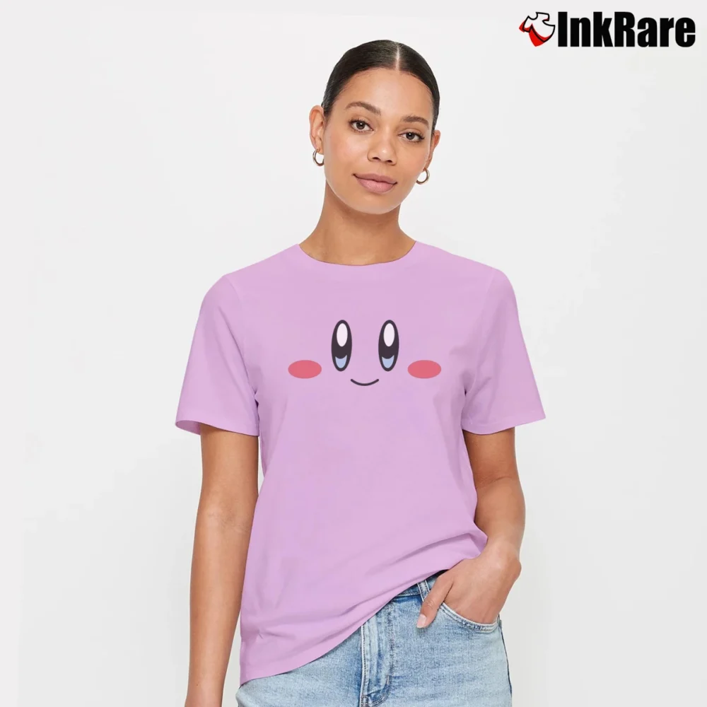Women’s Kirby Face T-Shirt in light pink | Soft, Flattering Fit