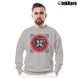 Men’s Kiss Band Rock And Roll Over Crewneck Sweatshirt in sport grey | Cozy Fabric, Clean Style