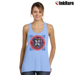 Women’s Kiss Band Rock And Roll Over Tank Top in light blue | Lightweight, Movement-Friendly