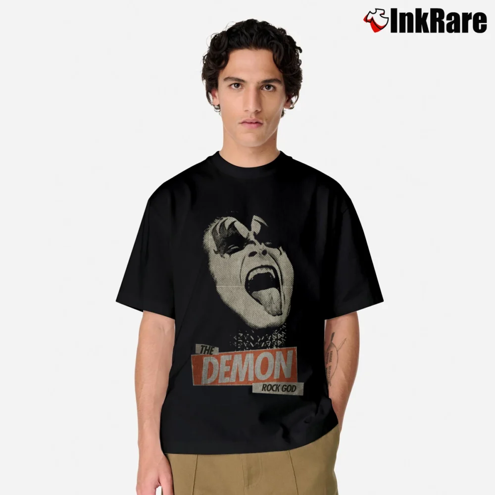 Men’s Kiss Gene Simmons Paul Stanley Rock Classic T-Shirt in black | Soft, Breathable Everyday Wear