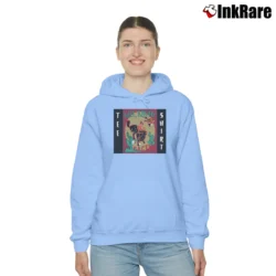 Women’s Kiss My Cactus Rodeo Cowgirl Cozy Hoodie in light blue | Warm, Structured, Stylish