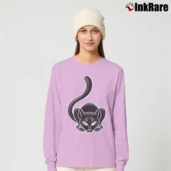 Women’s KISS Peter Criss 1975 Cadillac Michigan Cat Long-Sleeve Top in light pink | Sleek, Versatile, All-Season