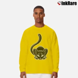 Men’s KISS Peter Criss 1975 Cadillac Michigan Cat Long-Sleeve Shirt in yellow | Sleek, Lightweight, Year-Round Wear