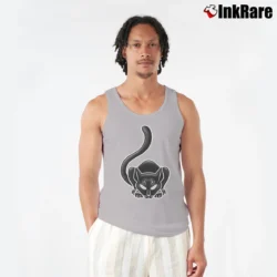 Men’s KISS Peter Criss 1975 Cadillac Michigan Cat Tank Top in sport grey | Breathable, Active-Friendly Design