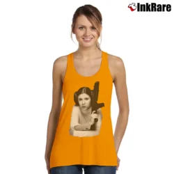 Women’s Kith Leia Star Wars Graphic Tank Top in orange | Lightweight, Movement-Friendly