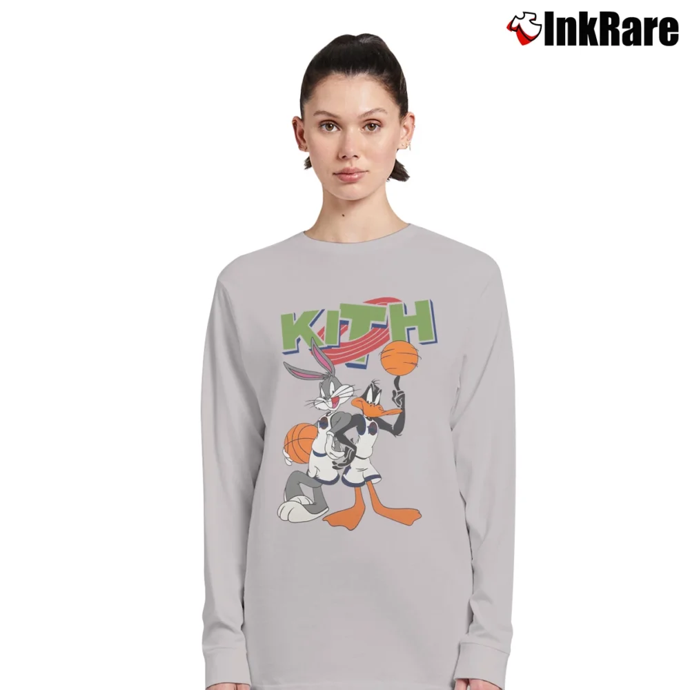 Women’s Kith Looney Tunes Kithjam Long-Sleeve Top in sport grey | Sleek, Versatile, All-Season