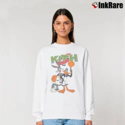 Women’s Kith Looney Tunes Kithjam Relaxed Sweatshirt in white | Soft, Laid-Back Vibe