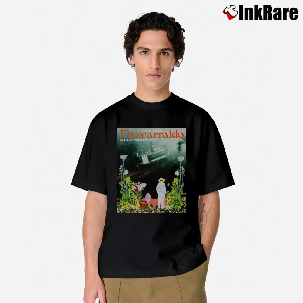 Men’s Klaus Kinski Fitzcarraldo Classic T-Shirt in black | Soft, Breathable Everyday Wear