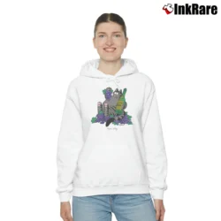 Women’s Kliban Crazy Cat Napa Valley Wine Lover Cozy Hoodie in white | Warm, Structured, Stylish