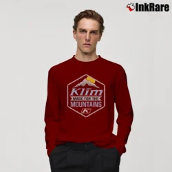 Men’s Klim Mountain Made Adventure Long-Sleeve Shirt in maroon | Sleek, Lightweight, Year-Round Wear