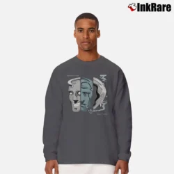 Men’s Knocked Loose Laugh Tracks Long-Sleeve Shirt in charcoal | Sleek, Lightweight, Year-Round Wear