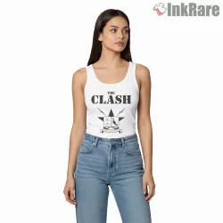 Know Your Rights Punk Manifesto Book Cover Inspired Shirt on white tank top for women graphic tee