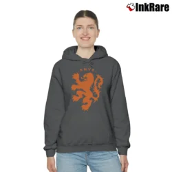 Women’s Knvb Netherlands Fc Soccer Cozy Hoodie in charcoal | Warm, Structured, Stylish