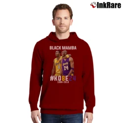 Men’s Kobe Bryant Black Mamba Tribute Pullover Hoodie in maroon | Cozy, Durable, Modern Fit