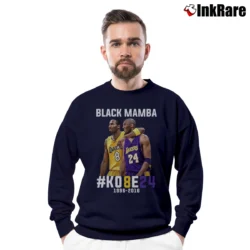 Men’s Kobe Bryant Black Mamba Tribute Crewneck Sweatshirt in navy | Cozy Fabric, Clean Style