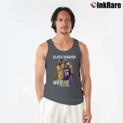 Men’s Kobe Bryant Black Mamba Tribute Tank Top in charcoal | Breathable, Active-Friendly Design
