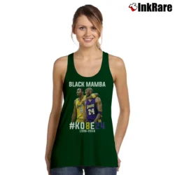 Women’s Kobe Bryant Black Mamba Tribute Tank Top in forest green | Lightweight, Movement-Friendly