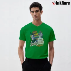 Men’s Kobe Bryant Tribute Graphic V-Neck Tee in irish green | Sharp, Breathable, Everyday Staple