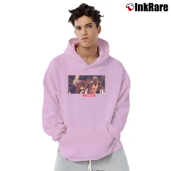 Men’s Kobe X Jordan Black Basketball Fan Pullover Hoodie in light pink | Cozy, Durable, Modern Fit