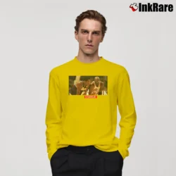 Men’s Kobe X Jordan Black Basketball Fan Long-Sleeve Shirt in yellow | Sleek, Lightweight, Year-Round Wear