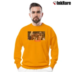 Men’s Kobe X Jordan Black Basketball Fan Crewneck Sweatshirt in orange | Cozy Fabric, Clean Style