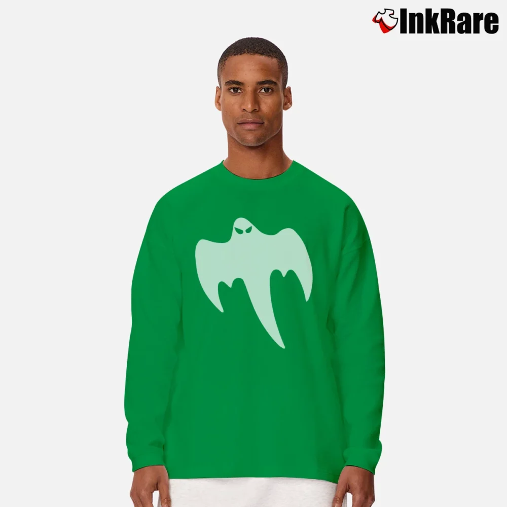 Men’s Koenigsegg Ghost Logo Long-Sleeve Shirt in irish green | Sleek, Lightweight, Year-Round Wear