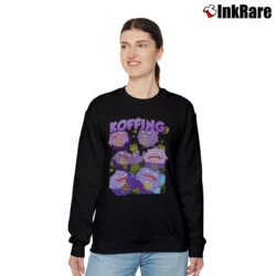 Women’s Koffing Pokemon Retro Custom Graphic Relaxed Sweatshirt in black | Soft, Laid-Back Vibe