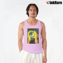 Men’s Koloa Rum Skull Graphic Tiki Tank Top in light pink | Breathable, Active-Friendly Design