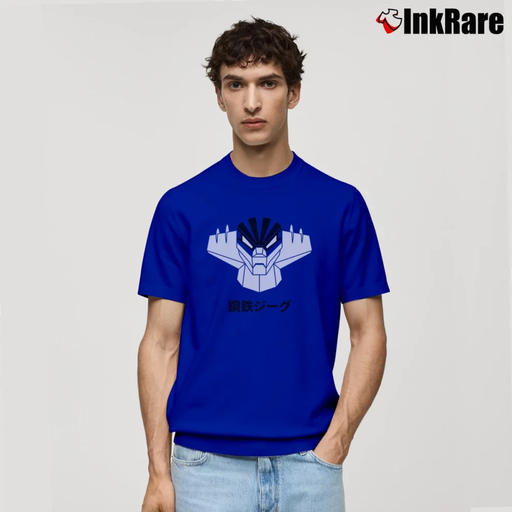 Men’s Kotetsu Jeeg Steel Jeeg Anime Classic Classic T-Shirt in royal blue | Soft, Breathable Everyday Wear