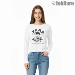 Krusty The Clown Krustiest Place On Earth Parody Shirt on white long sleeve shirt for women graphic tee