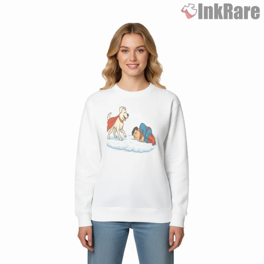 Krypto To The Rescue Superman Superdog Hero Action Shirt on graphic shirt for women graphic tee