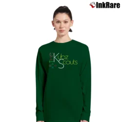 Women’s Kubz Scouts Logo Graphic Long-Sleeve Top in forest green | Sleek, Versatile, All-Season