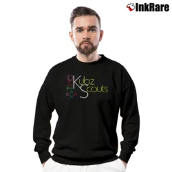 Men’s Kubz Scouts Logo Graphic Crewneck Sweatshirt in black | Cozy Fabric, Clean Style