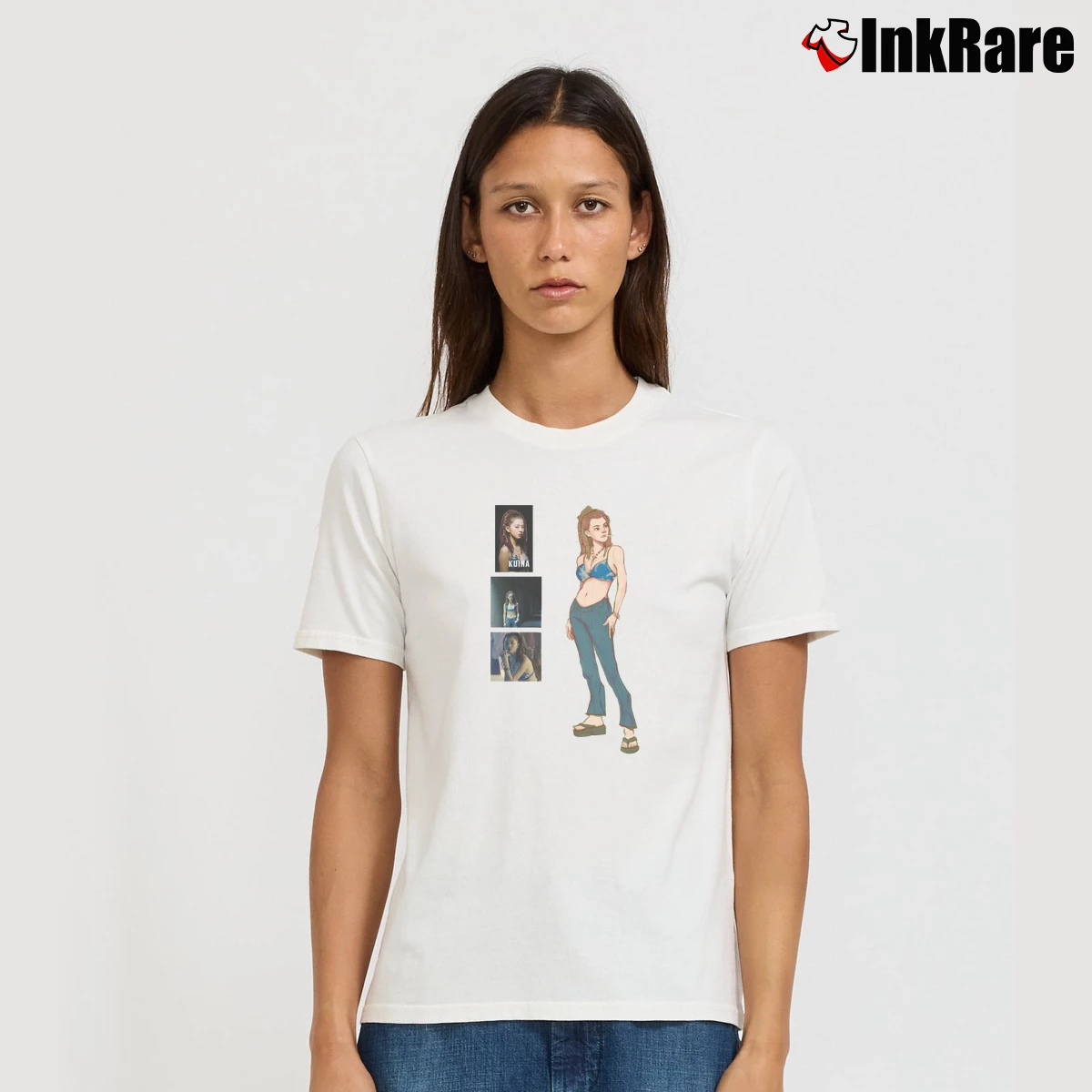 Kuina Alice In Borderland Women’s Tee in white – Effortless Style Women’s Kuina Alice In Borderland T-Shirt in white | Soft, Flattering Fit