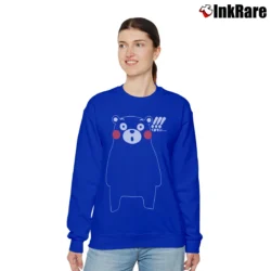 Women’s Kumamon Mascot Japan Visit Relaxed Sweatshirt in royal blue | Soft, Laid-Back Vibe