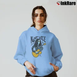 Women’s kurt vile and the violators vintage style Cozy Hoodie in light blue | Warm, Structured, Stylish