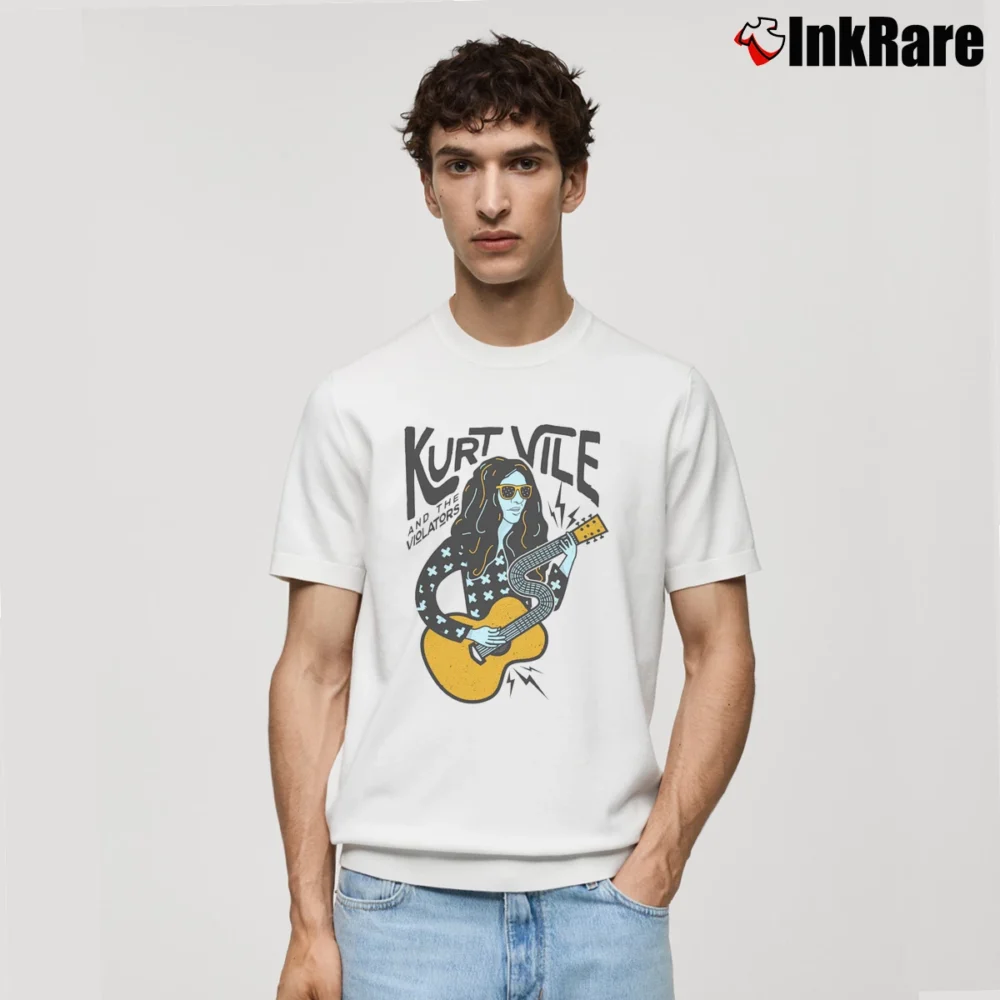 Men’s kurt vile and the violators vintage style Classic T-Shirt in white | Soft, Breathable Everyday Wear