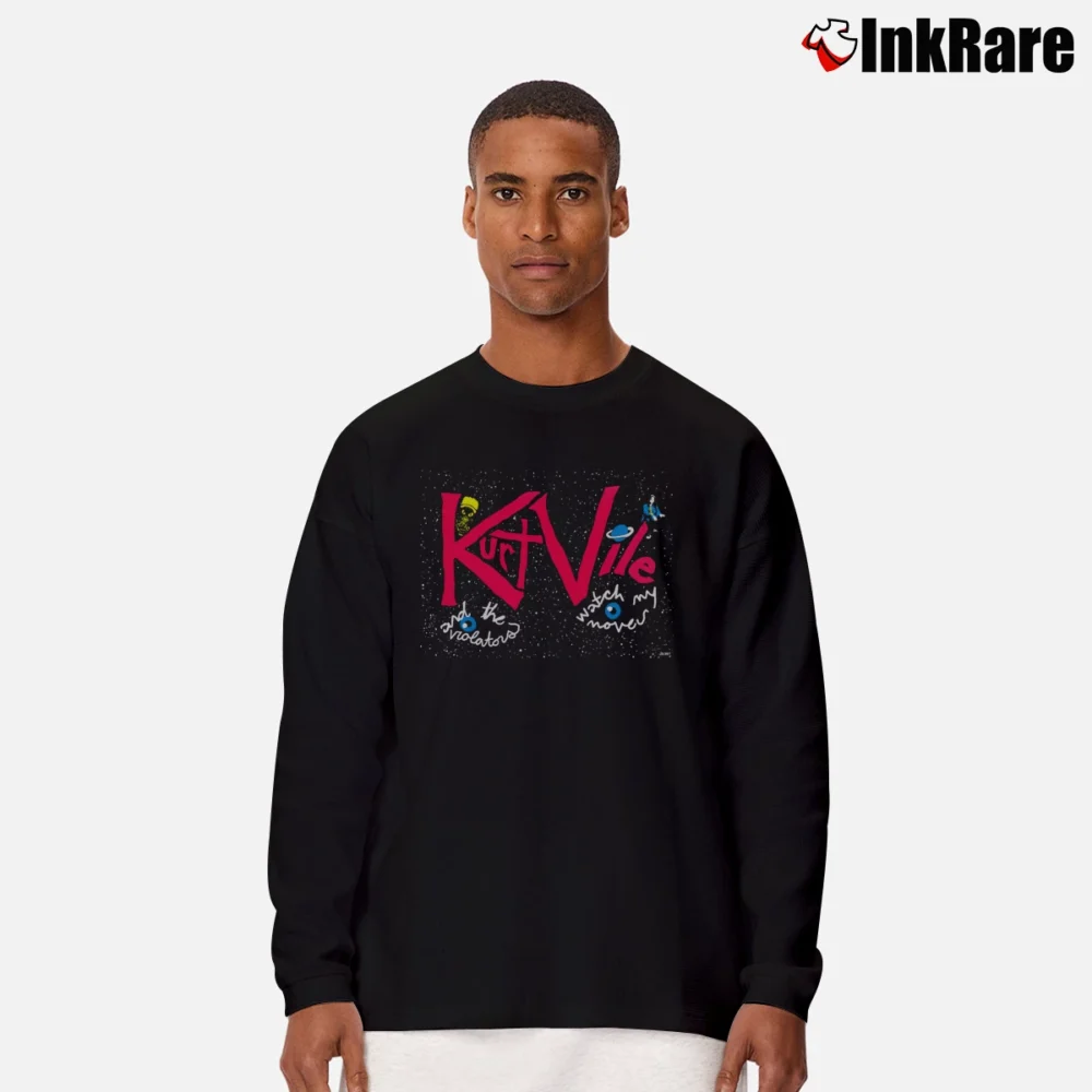 Men’s kurt vile watch my moves tour merch Long-Sleeve Shirt in black | Sleek, Lightweight, Year-Round Wear