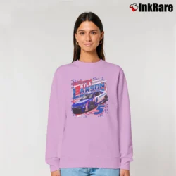 Women’s Kyle Larson 5 Car Relaxed Sweatshirt in light pink | Soft, Laid-Back Vibe