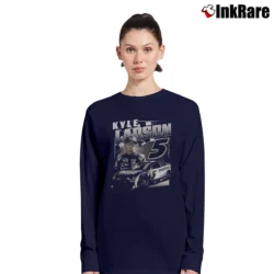 Women’s Kyle Larson Burnout Long-Sleeve Top in navy | Sleek, Versatile, All-Season