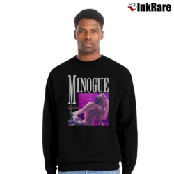 Men’s kylie minogue retro pop music Crewneck Sweatshirt in black | Cozy Fabric, Clean Style