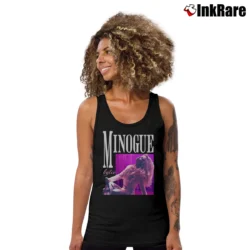 Women’s kylie minogue retro pop music Tank Top in black | Lightweight, Movement-Friendly